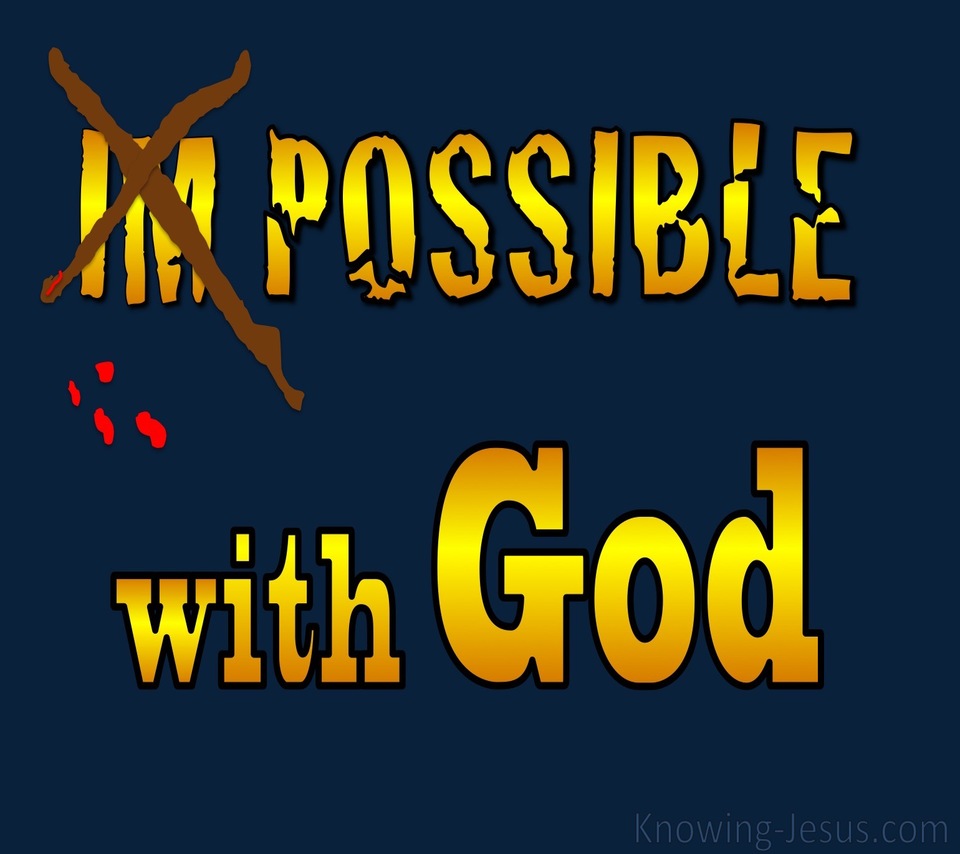 Matthew 19:26 All Things Are Possible With God (yellow)